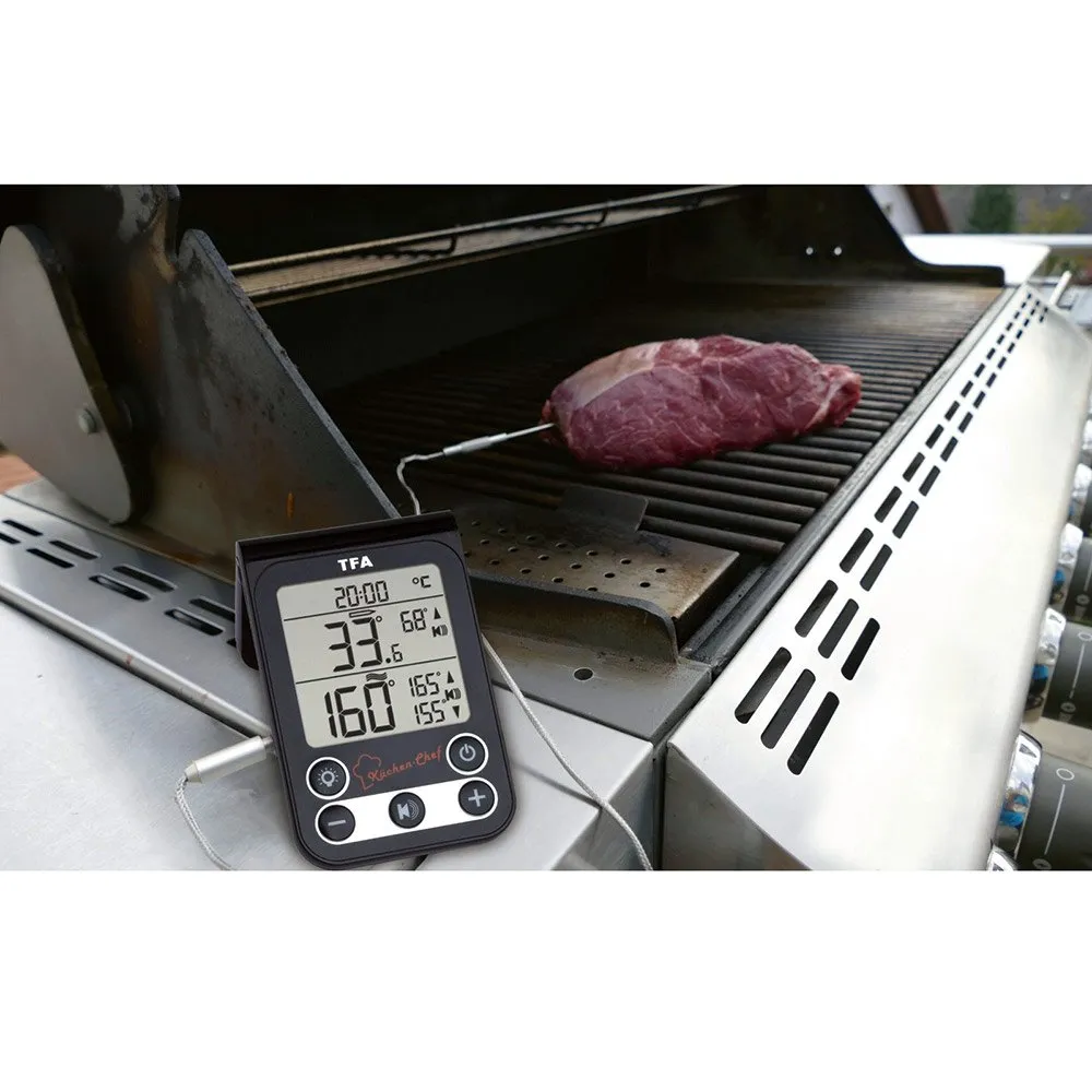 Tfa Dostmann 14.1512.01 Kitchen Chef Termometer, Black / silver, One Size