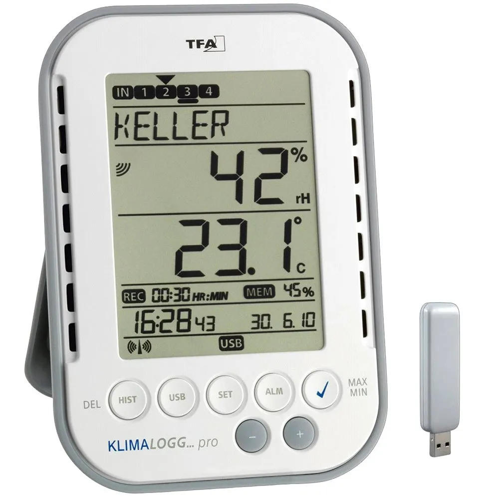 Tfa Dostmann 30.3039 Klimalogg Pro Väderstation, One size, EU Plug 220V