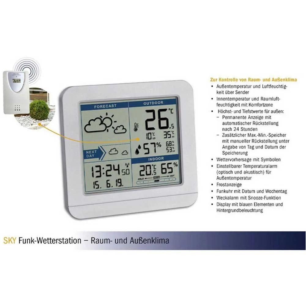Tfa Dostmann 35.1152.02 Väderstationsdisplay, White, One Size