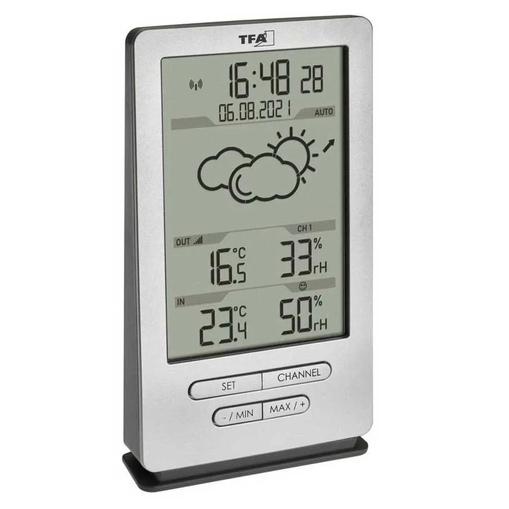 Tfa Dostmann 35.1162.54 Väderstationsdisplay, Silver, One Size