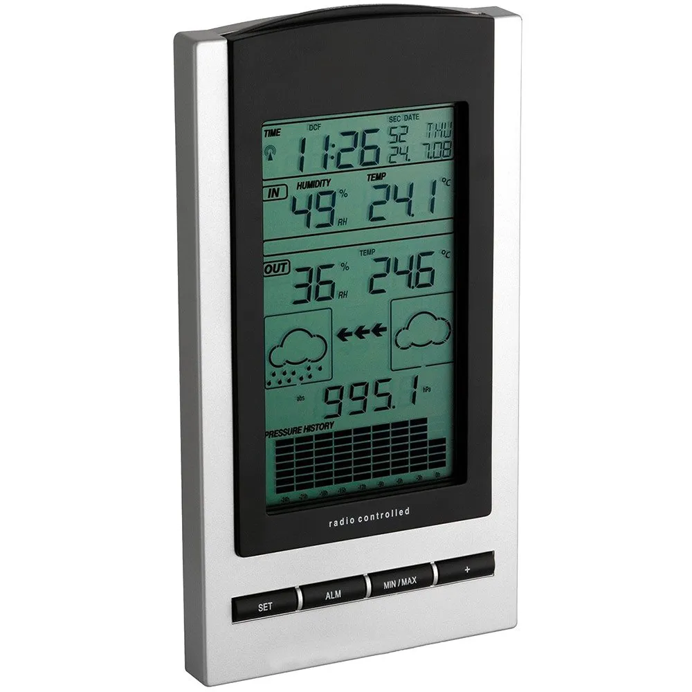 Tfa Dostmann 351083 Väderstation, Silver, One Size, EU Plug 220V