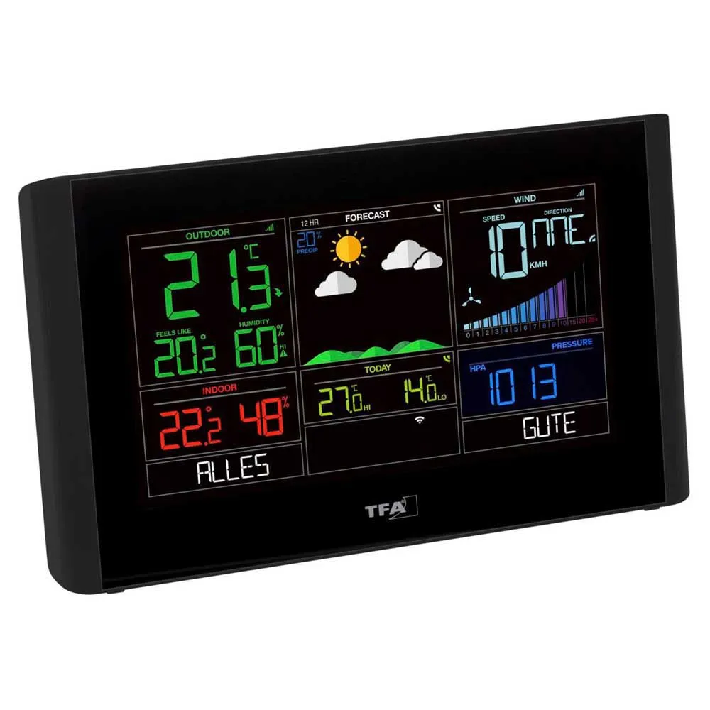 Tfa Dostmann Tfa 35.8001.01 Väderstation, Black, One Size