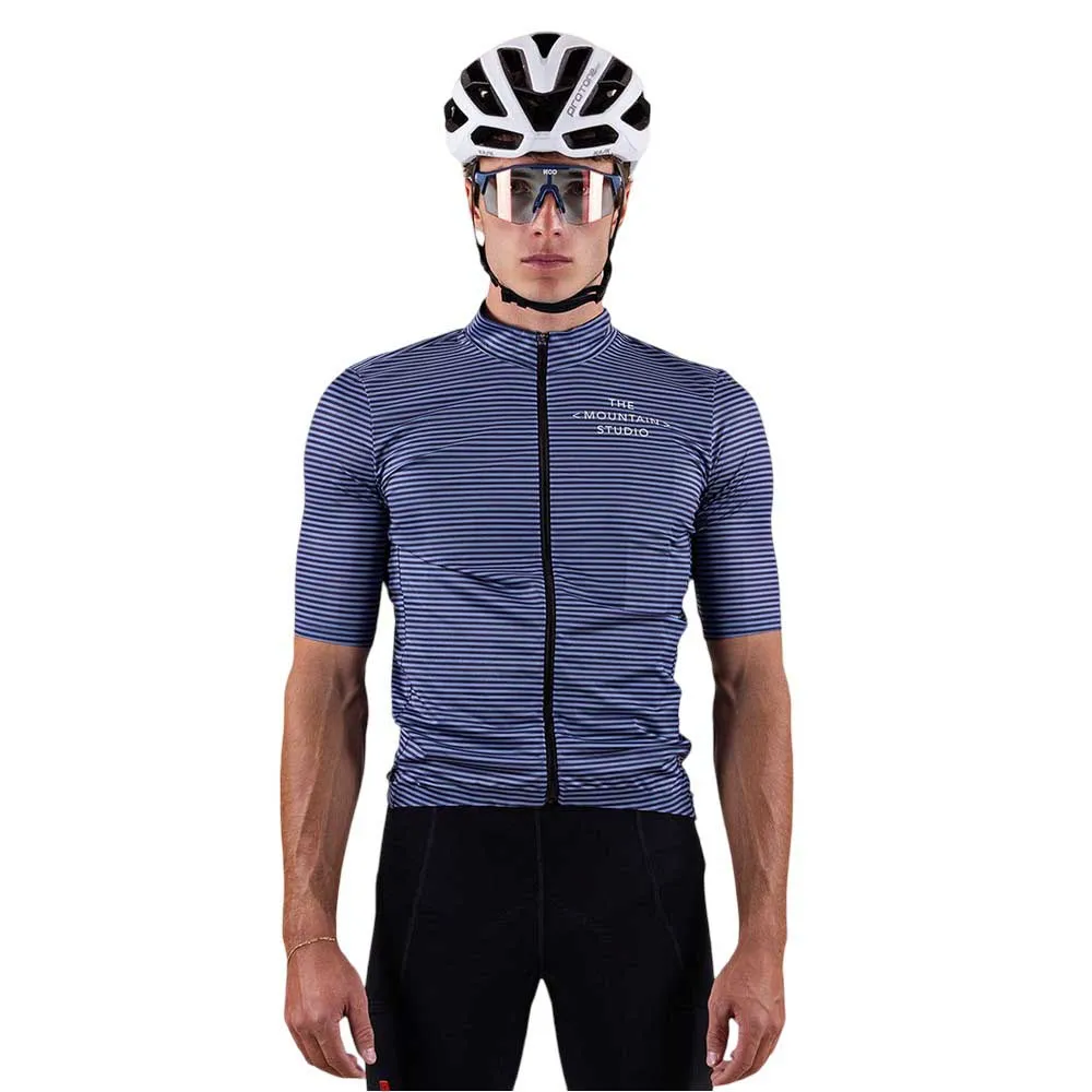 The Mountain Studio Gravel Korta ärmar Cykeltröja, Moonlight blue / eclipse, S