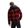 The Mountain Studio Rocky Mountain Check Fleecejacka Med Dragkedja, High risk red