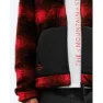 The Mountain Studio Rocky Mountain Check Fleecejacka Med Dragkedja, High risk red