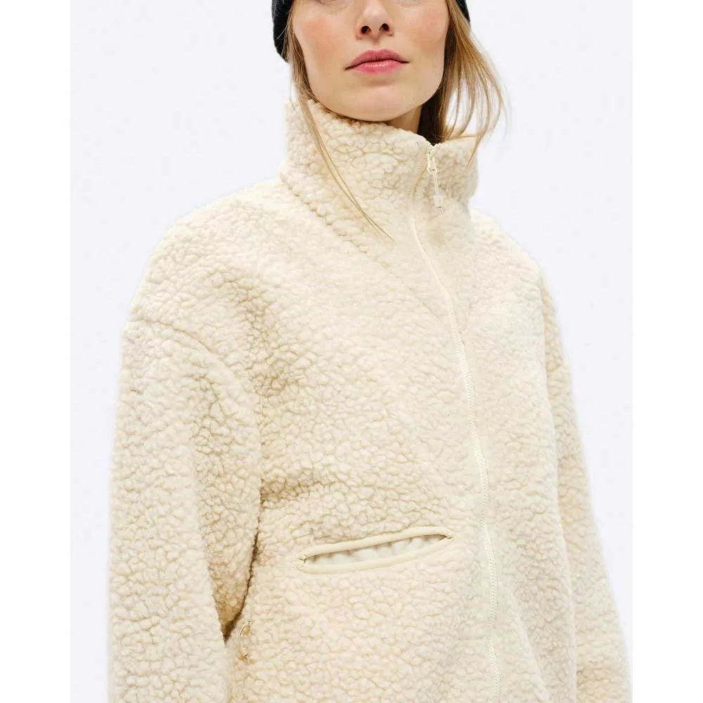 The Mountain Studio Soft Wool Pile Fleecejacka Med Dragkedja