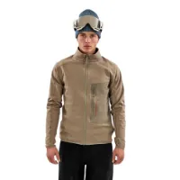 The Mountain Studio Techno Grid T-neck Fleecejacka Med Dragkedja