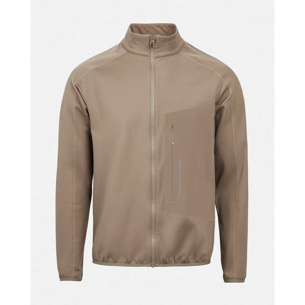 The Mountain Studio Techno Grid T-neck Fleecejacka Med Dragkedja