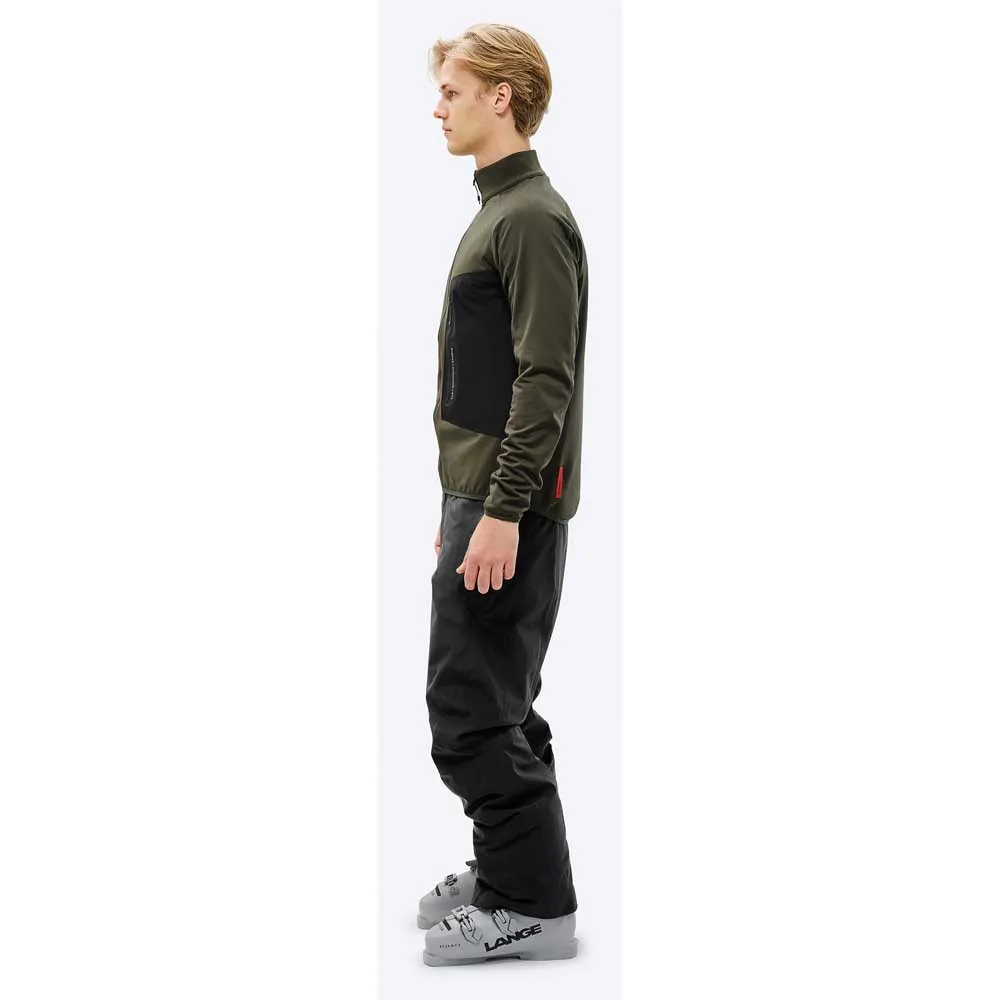The Mountain Studio Tecno Grid T-neck Fleecejacka Med Dragkedja
