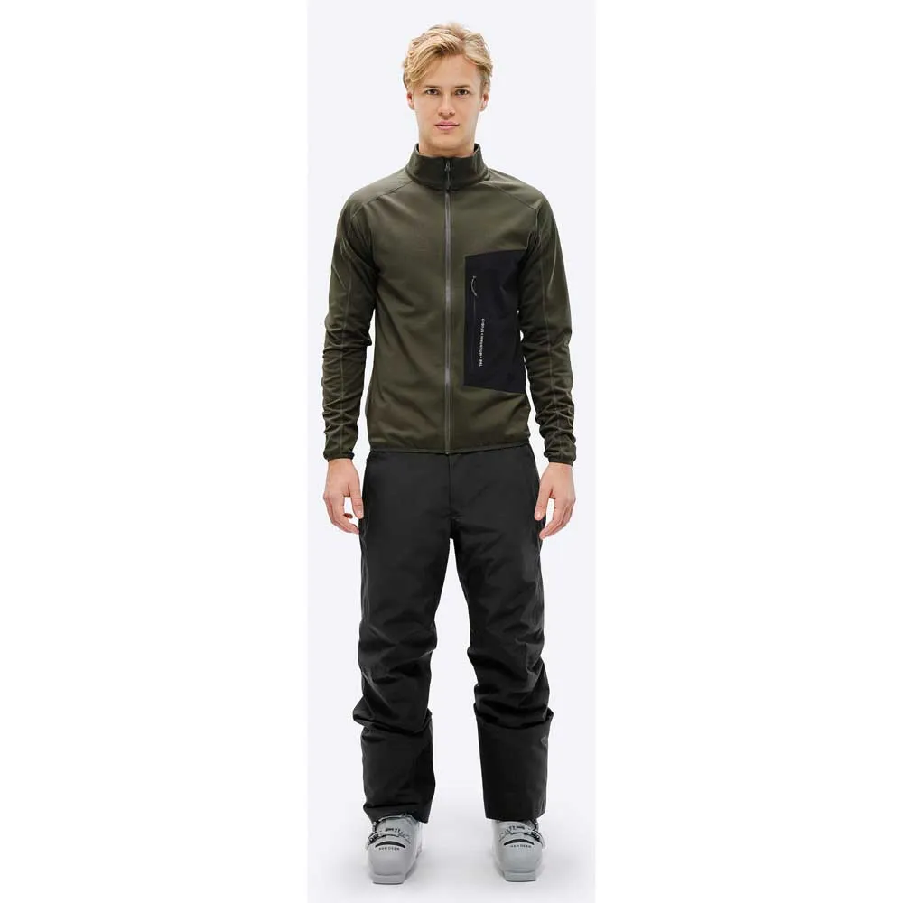 The Mountain Studio Tecno Grid T-neck Fleecejacka Med Dragkedja