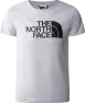 The North Face Boys' Short Sleeve Easy Tee, Tnf light grey heather, S