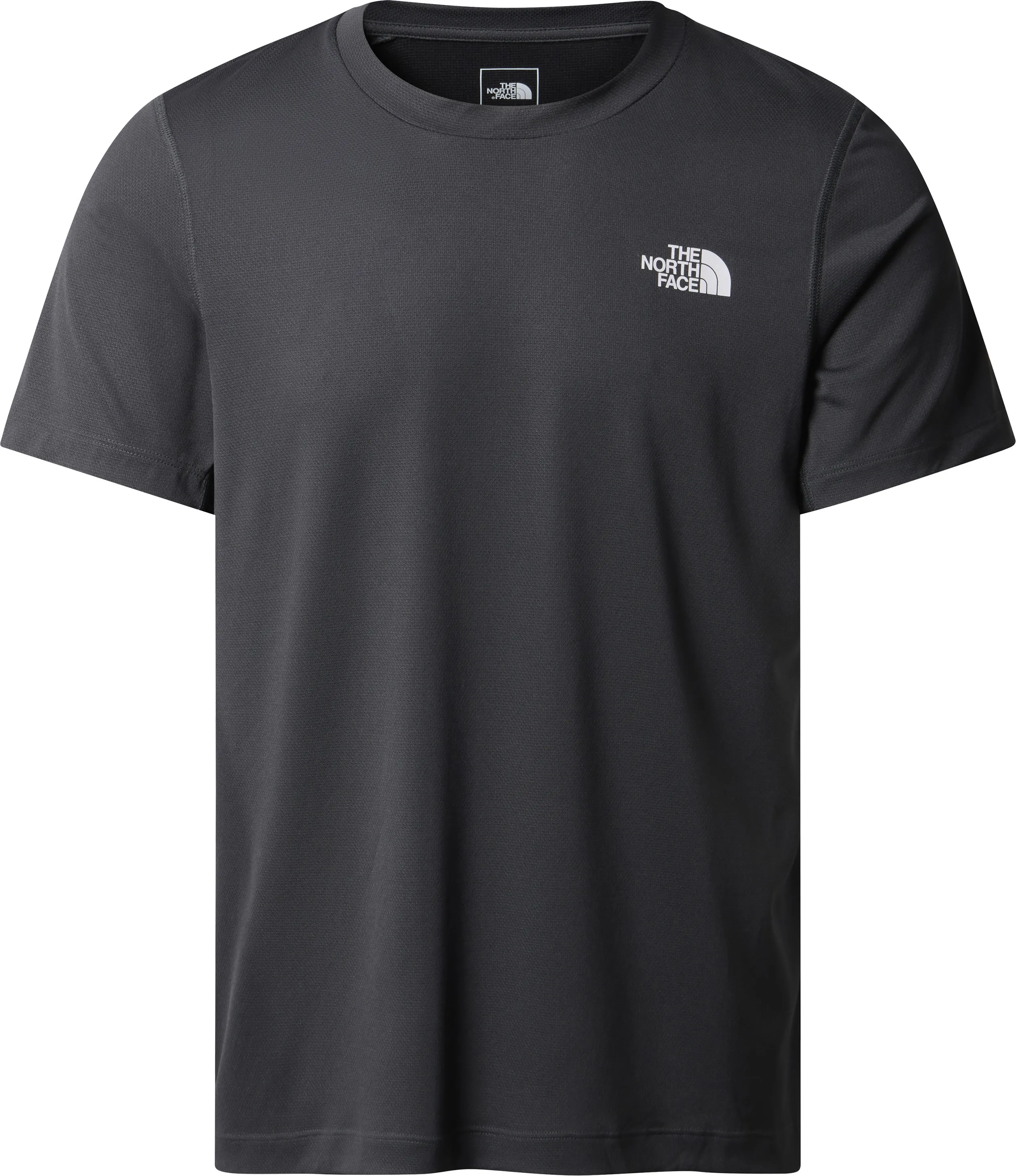 The North Face Men's Lightbright Short Sleeve Tee, Asphalt Grey/Tnf Black