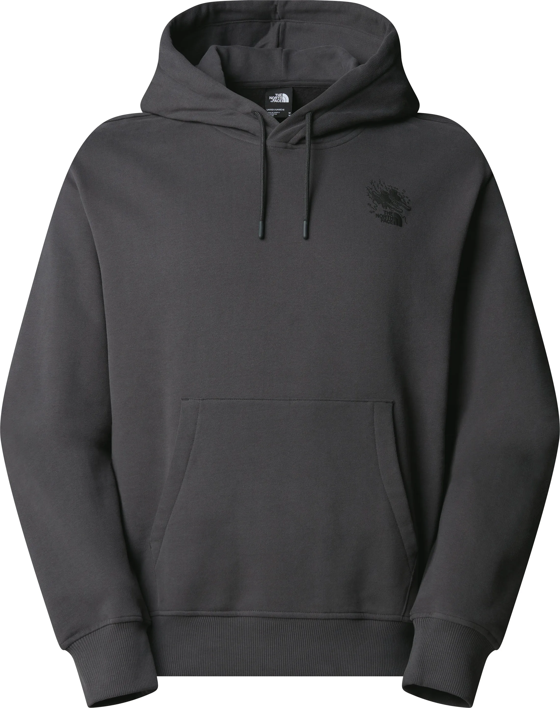 The North Face Unisex Powder Days Relaxed Graphic Hoodie, Asphalt grey
