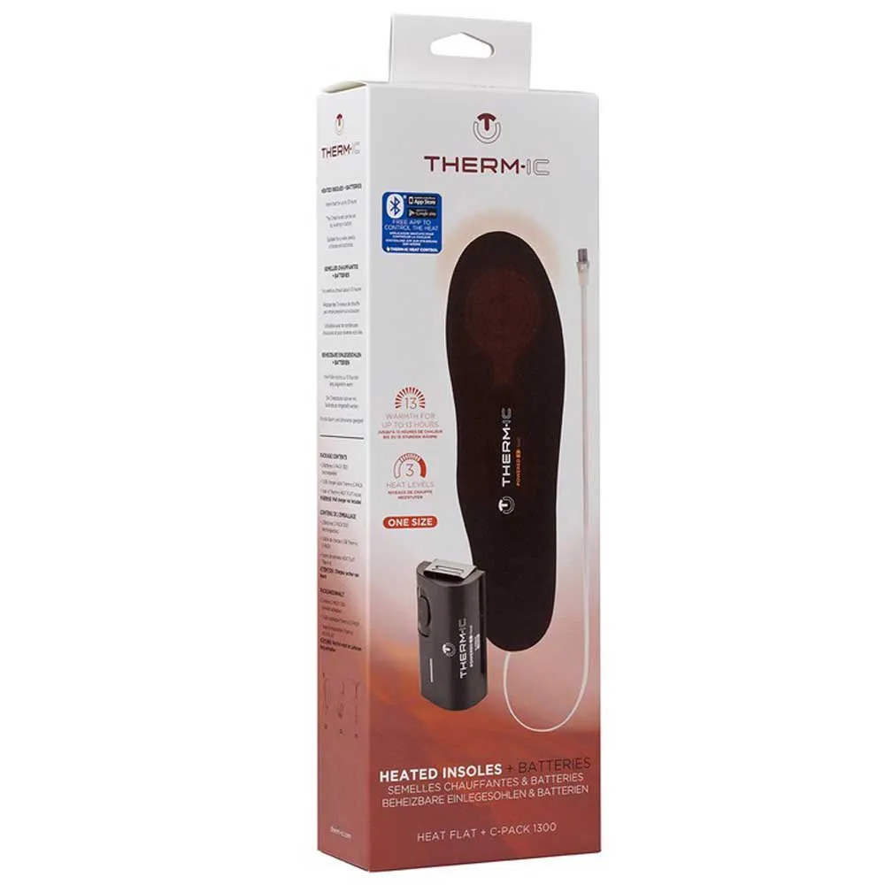 therm-ic Set Heat Flat Heated +c-pack 1300b Bluetooth Batteries Sulor, Black / grey