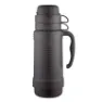 Thermos Termosflaska I Glas Med Två Koppar 1l, Black, One Size