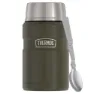 Thermos Termosflaska Med Hopfällbar Sked Och Kopp 710ml, Army green, One Size