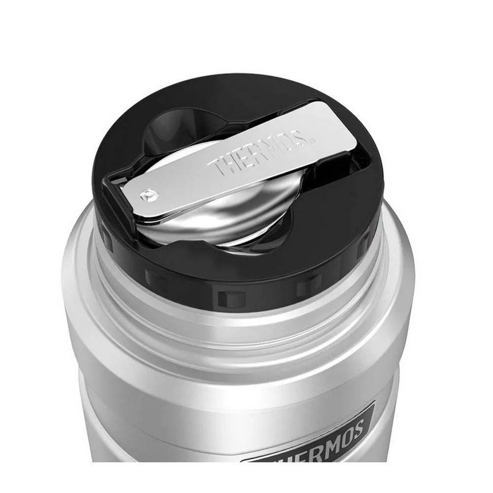 Thermos Termosflaska Med Hopfällbar Sked Och Kopp 710ml, Army green, One Size