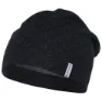 Thermowave Merino/wool Mössa female, Black / dark grey melange