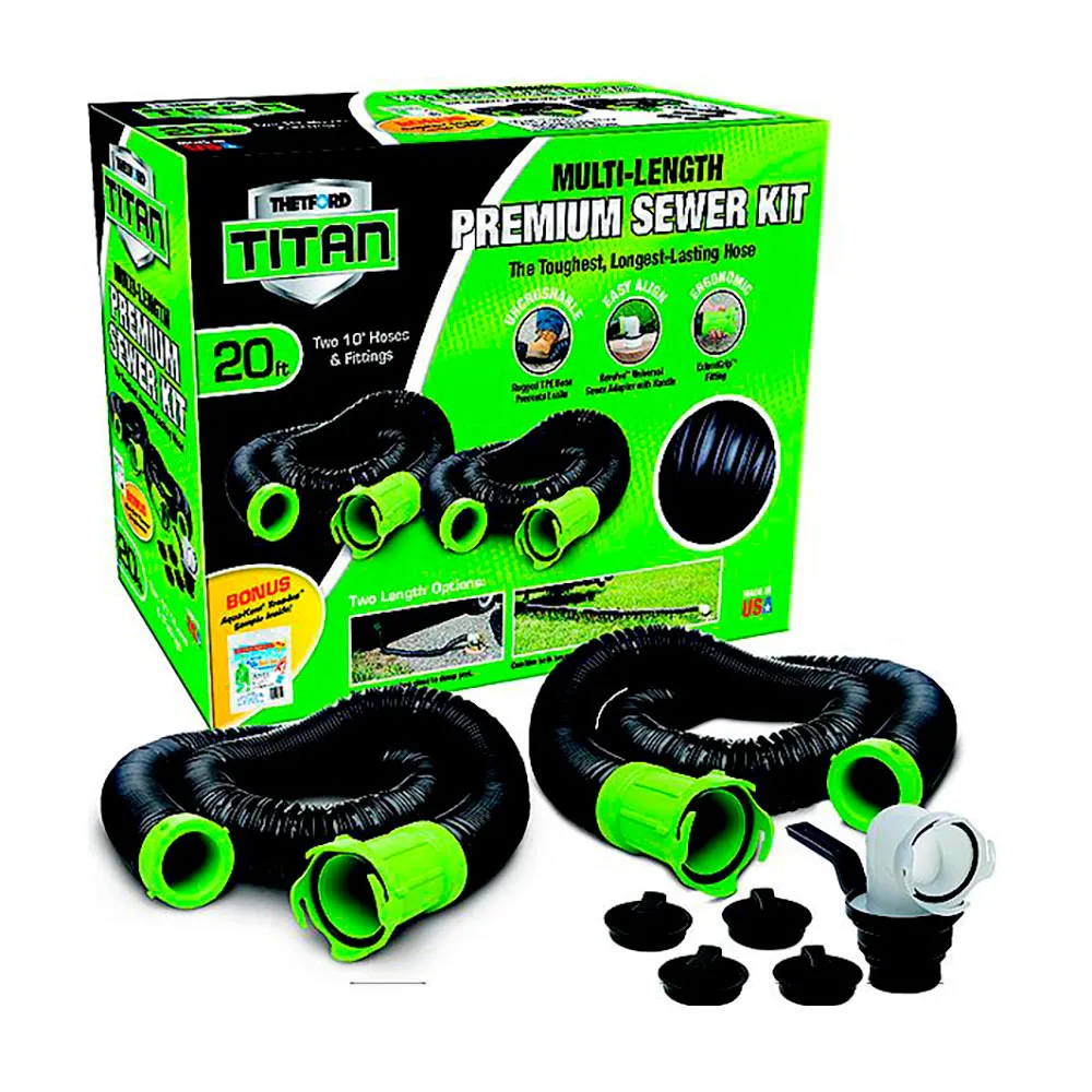 Thetford Titan Premium Avloppssats, Black / green, One Size