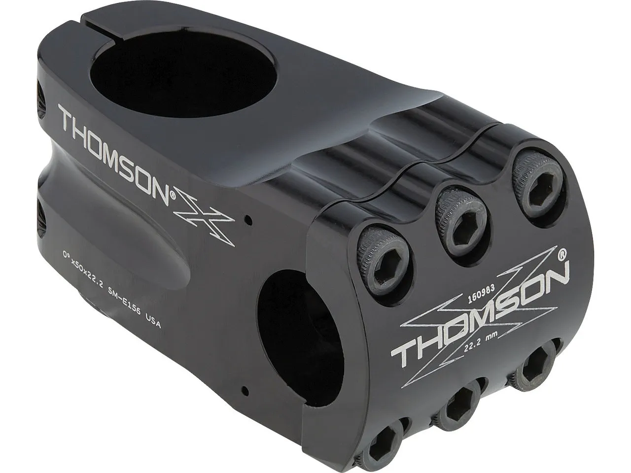 Thomson Elite BMX 1 1/8" 22.2 Vorbau, Black, 50mm, 0º