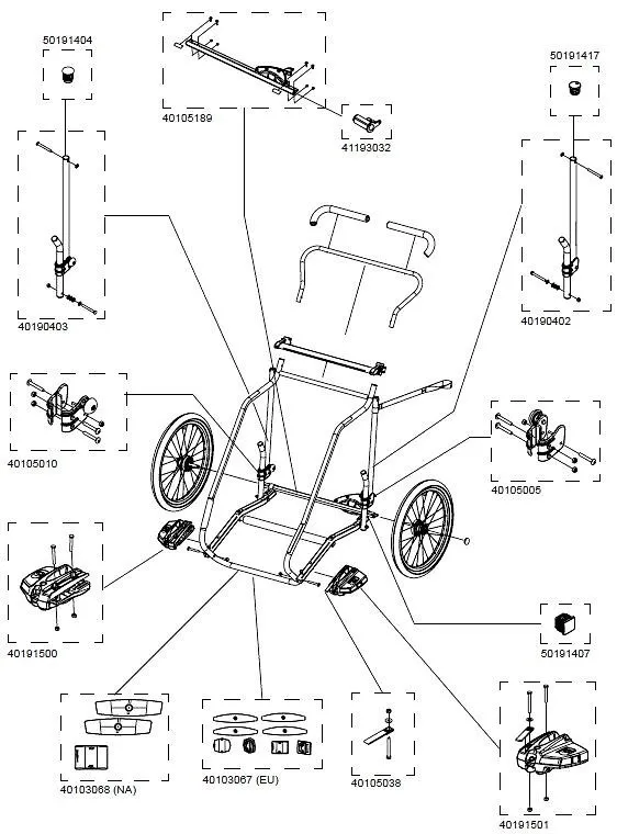 Thule Chariot Plastic Axle Adapter