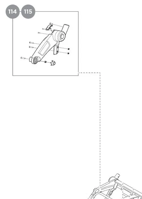 Thule Chariot Upper Bracket Reservdel