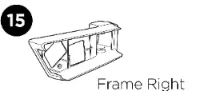 Thule Easyfold Lamp Frame Right Thule Easyfold Lamp Frame Right