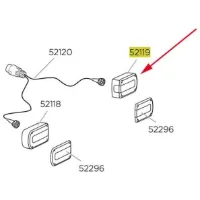 Thule Right Lamp Minipoint 7 Pin 52119 Euroride/europower/euroway G2 Reservdel