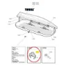 Thule Touring Fastclick Roof Box Clamp Reservdel, Black, One Size
