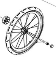 Thule Vogn 20" Hjul Thule Vogn 20" Hjul