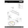 Thule Wingbar Edge Strap Bars Reservdel, Black, One Size