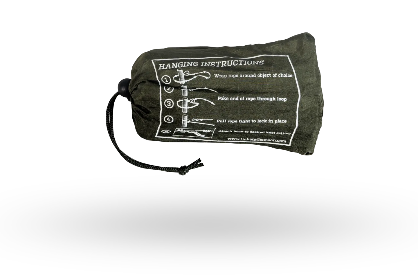 Ticket To The Moon Upphängningsrep, Sort, One Size