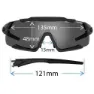Tifosi Aethon Interchangeable Solglasögon, Matte black, Smoke/CAT3 + AC Red/CAT2 + Clear/CAT0