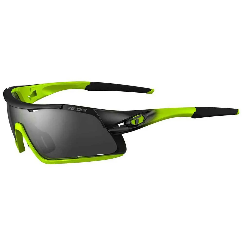 Tifosi Davos Interchangeable Solglasögon, Race neon, Smoke/CAT3 + AC Red/CAT2 + Clear/CAT0