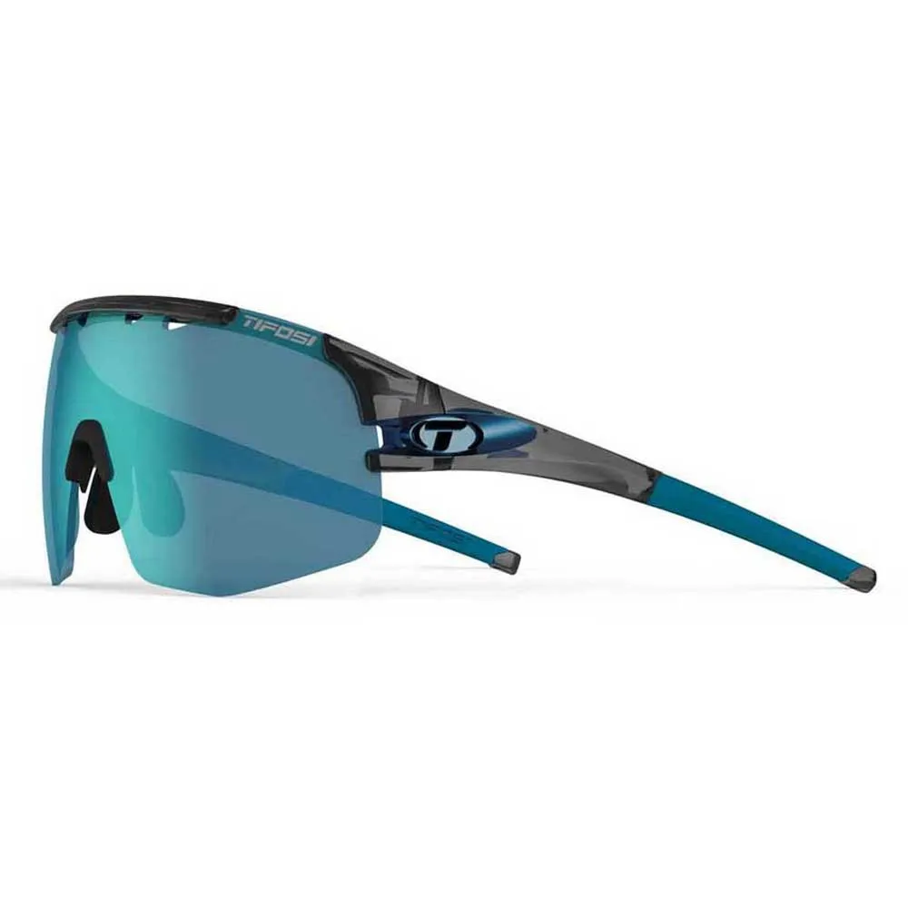 Tifosi Sledge Lite Clarion Interchangeable Solglasögon, Crystal smoke, Clarion Blue/CAT3 + AC Red/CAT2 + Clear/CAT0