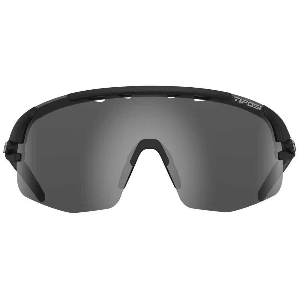 Tifosi Sledge Lite Interchangeable Solglasögon, Matte black, Smoke/CAT3 + AC Red/CAT2 + Clear/CAT0