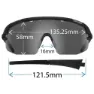 Tifosi Sledge Lite Interchangeable Solglasögon, Matte black, Smoke/CAT3 + AC Red/CAT2 + Clear/CAT0