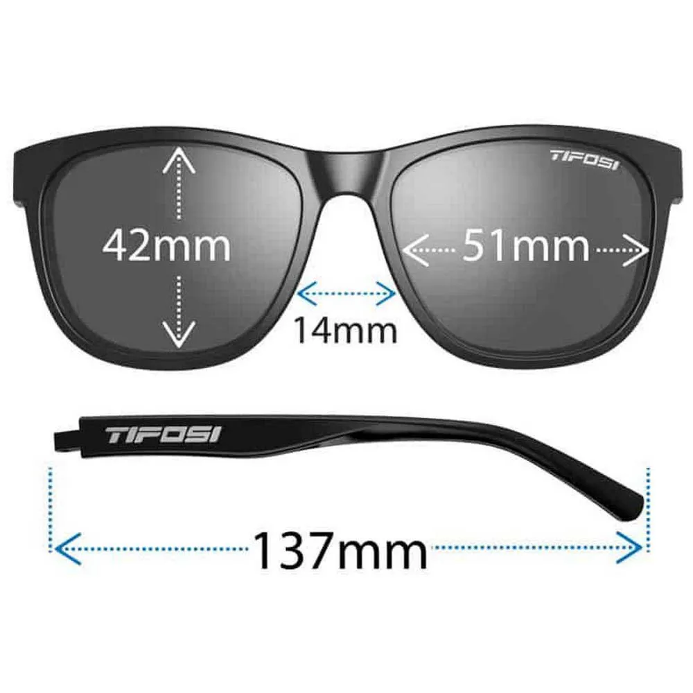 Tifosi Swank Clarion Polariserade Solglasögon, Satin clear, Clarion Blue Polarized/CAT3