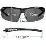 Tifosi Track Solglasögon, Gloss black, Smoke/CAT3