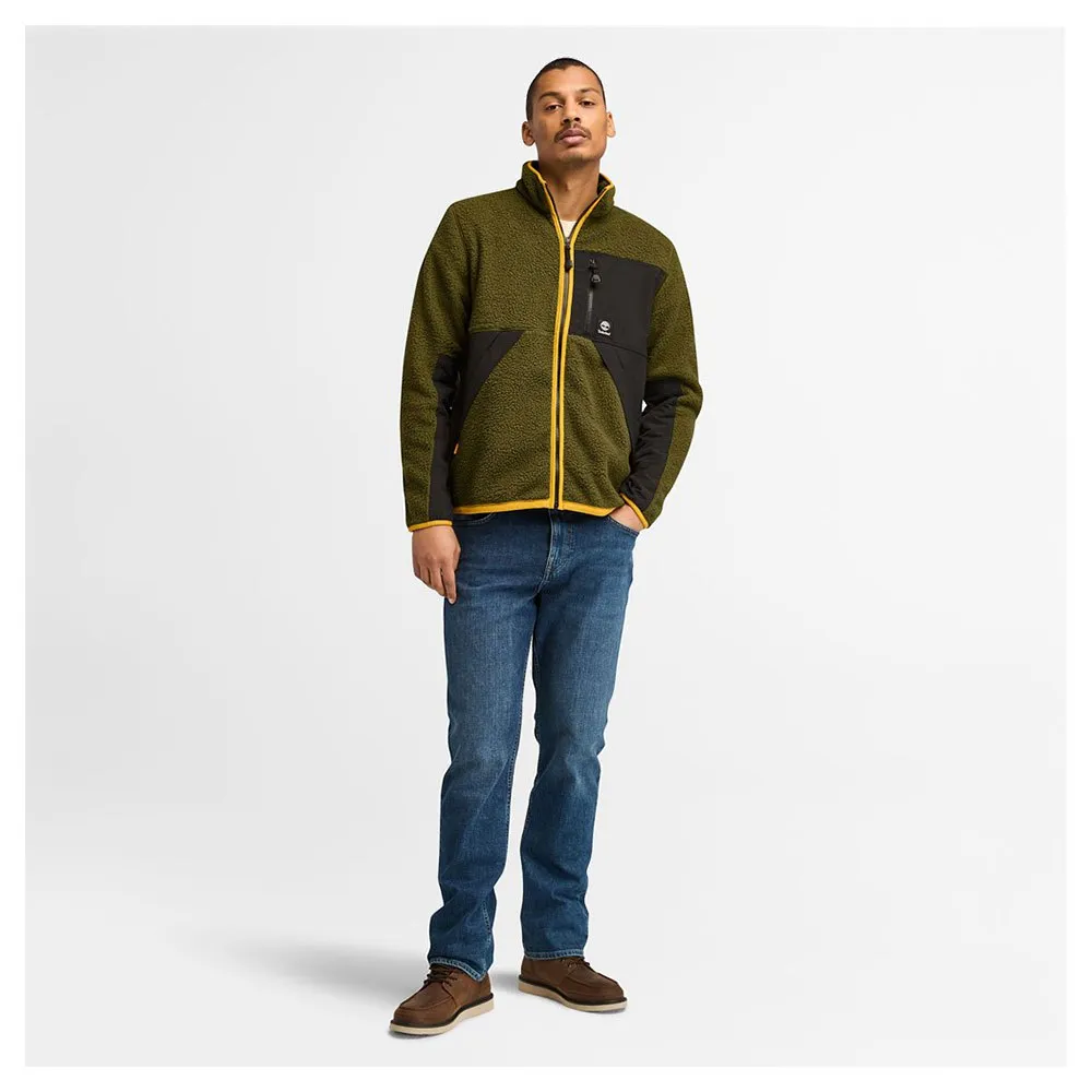 Timberland Sherpa Mix Media Fleecejacka Med Dragkedja