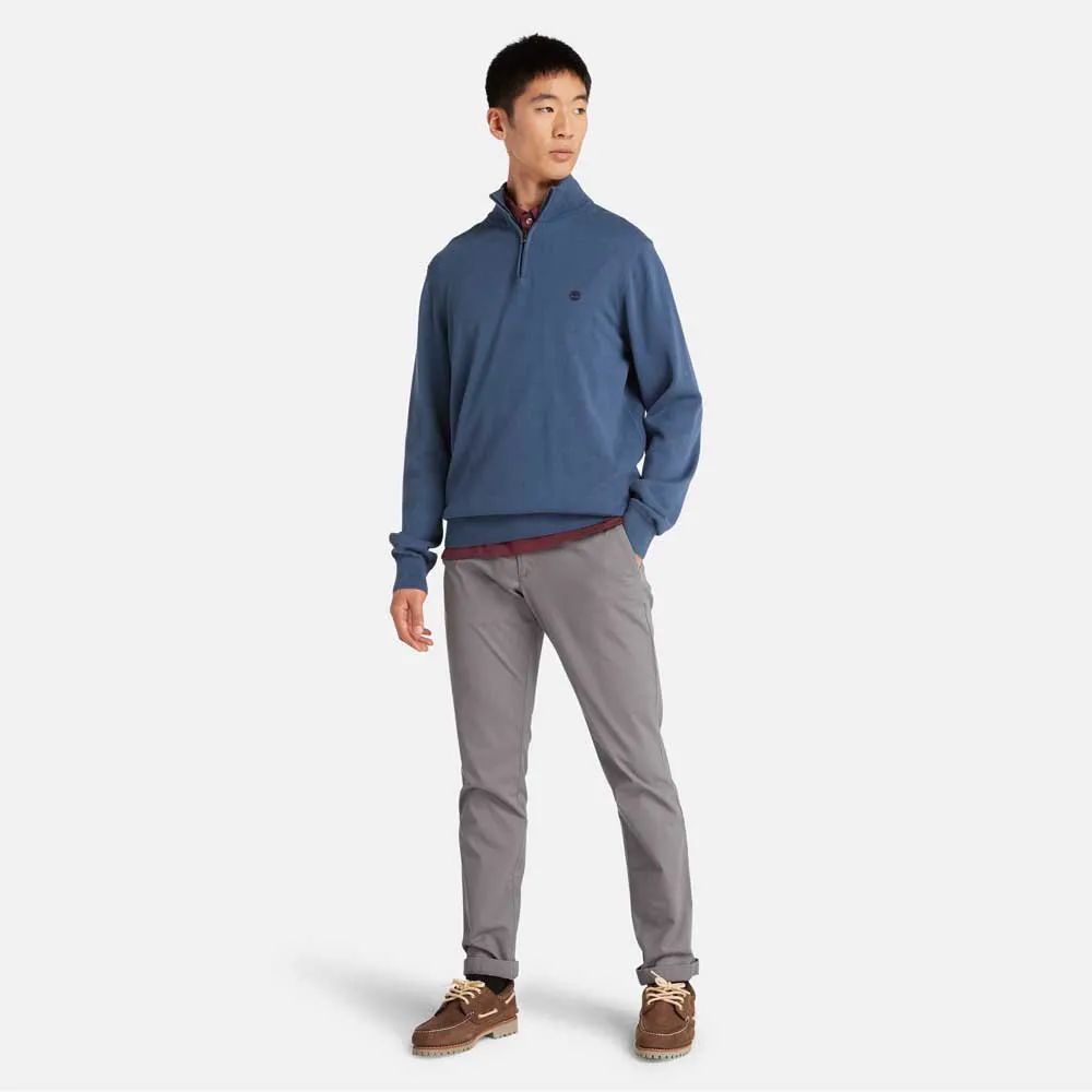 Timberland Williams River Cotton Yd Tröja Med Halv Dragkedja