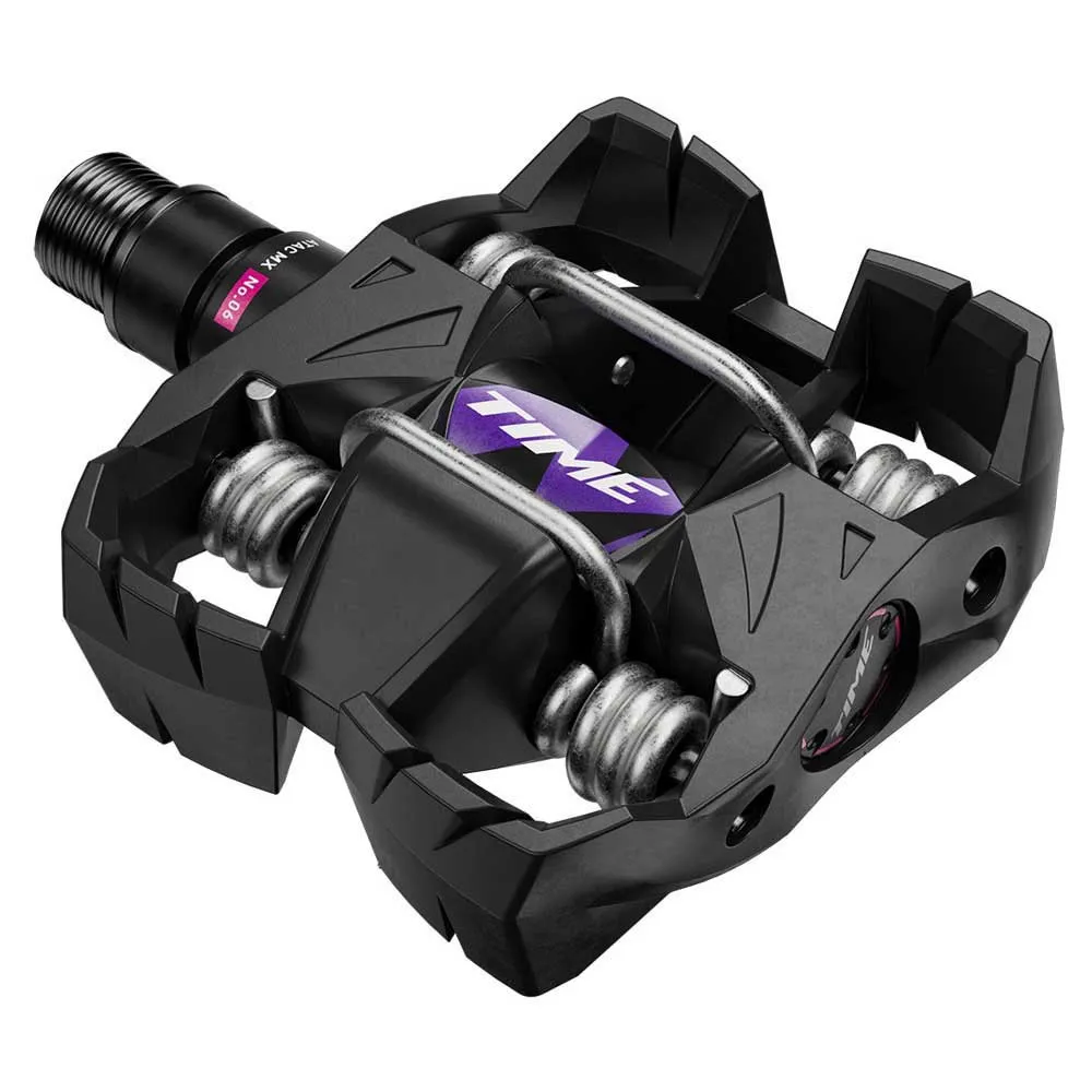 Time Mx 6 Atac Standard Cykelpedaler, Black purple, One Size