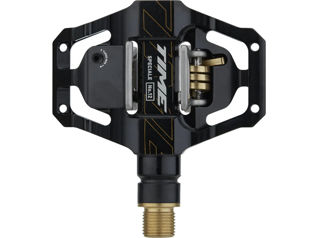 Time Speciale 12 Small Klickpedale, Black / gold, One Size