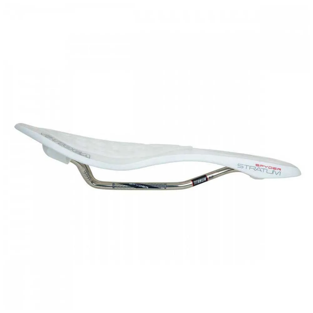 Tioga Spyder Stratum Titane Cykelsadel, White, 135mm