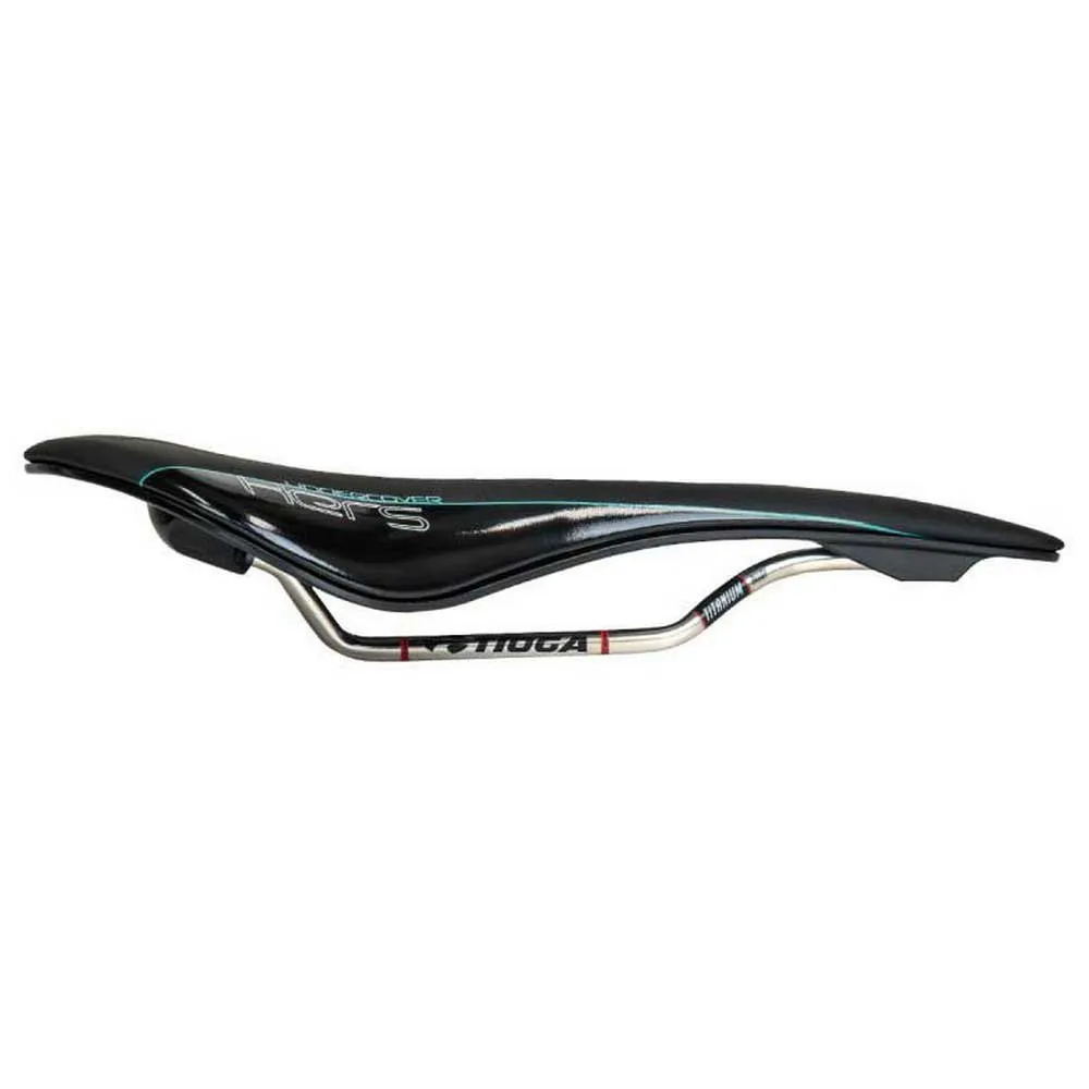Tioga Titane Damsadel, Opaque black, 153mm Tioga Titane Damsadel, Opaque black, 153mm