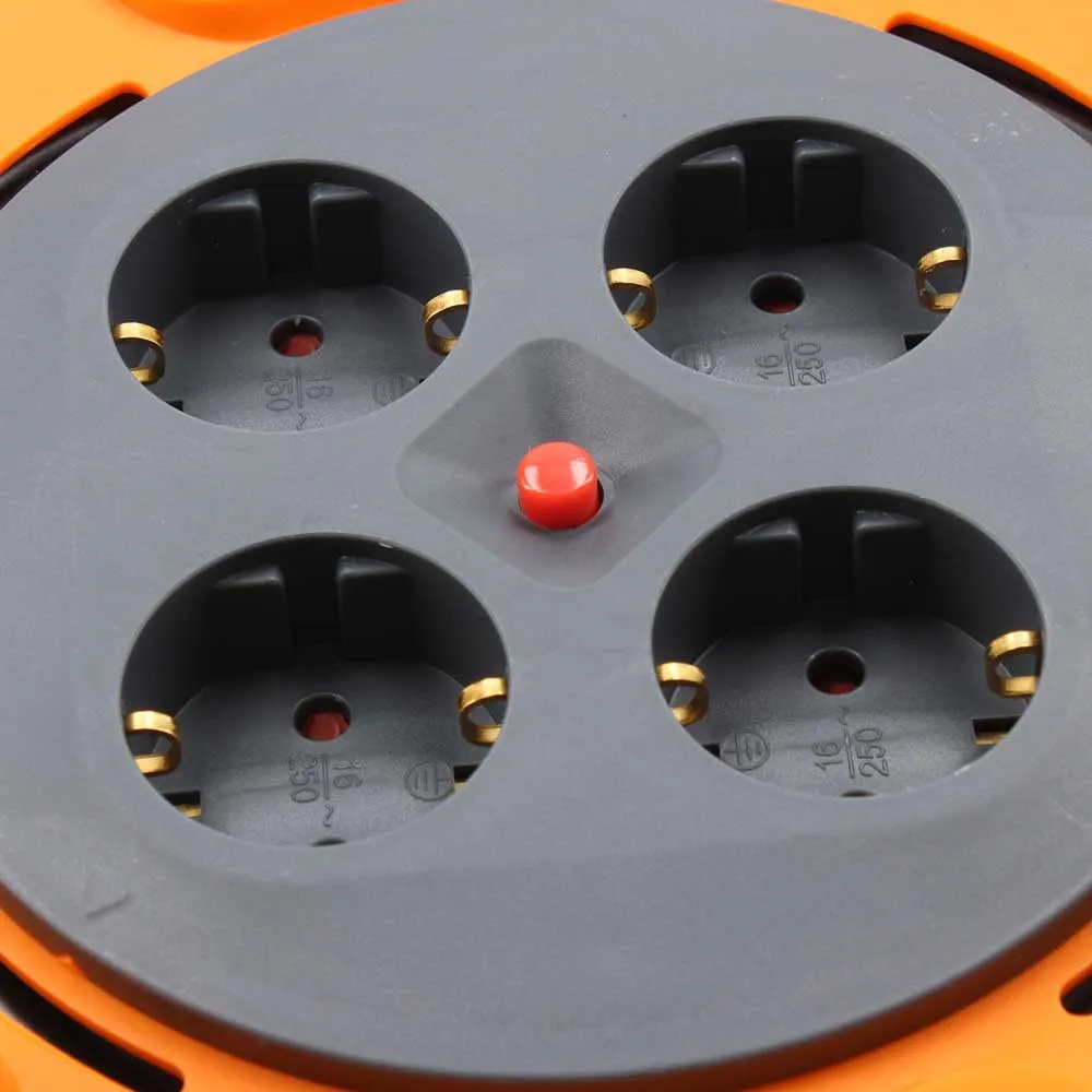Tm Electron Tmuad225 4 Outlets 25 M Kabeltrumma, Orange, One Size Tm Electron Tmuad225 4 Outlets 25 M Kabeltrumma, Orange, One Size