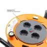 Tm Electron Tmuad250 4 Outlets 50 M Kabeltrumma, Orange, One Size