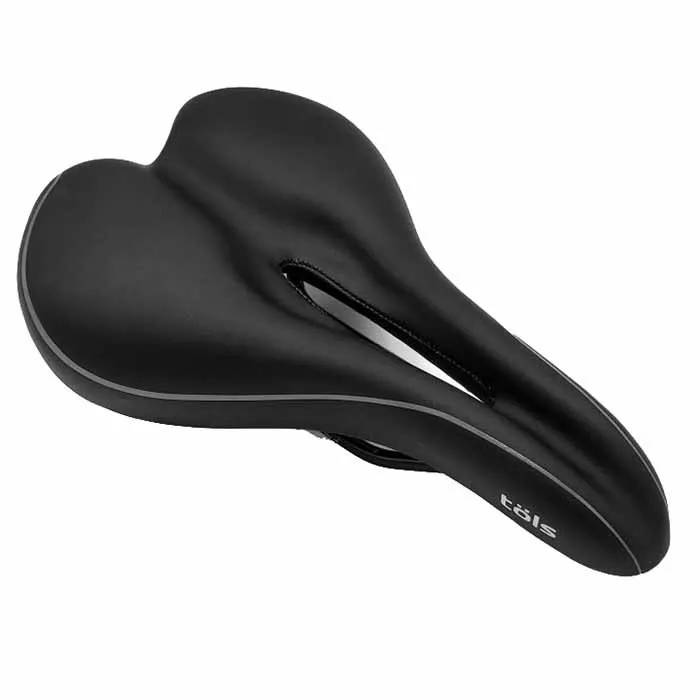 Töls Comfort City Cykelsadel, Black, One Size