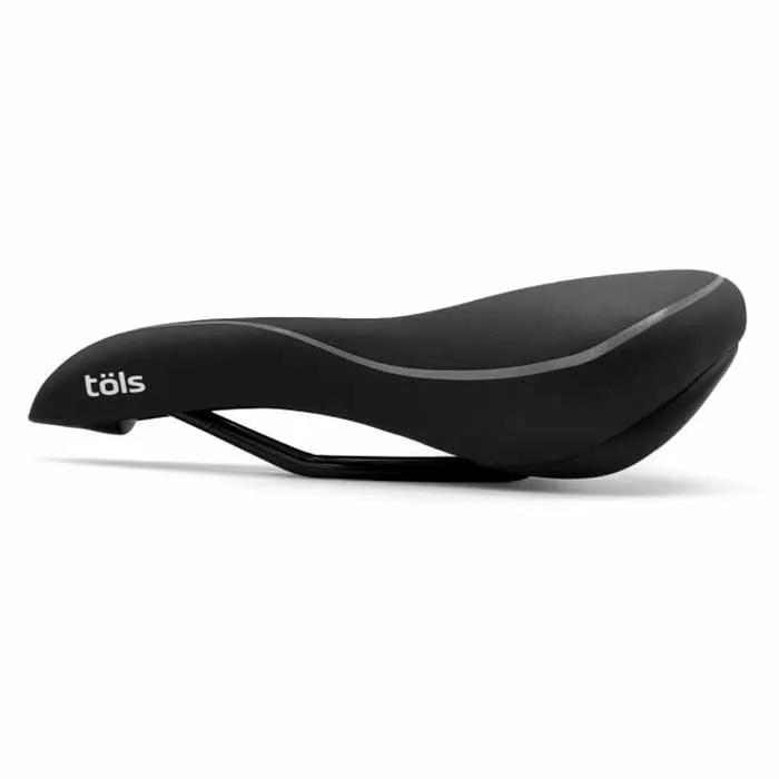 Töls Comfort City Cykelsadel, Black, One Size