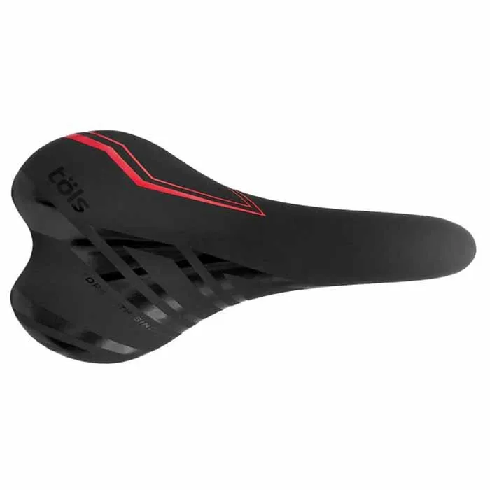 Töls Flat Performance Cykelsadel, Black, One Size